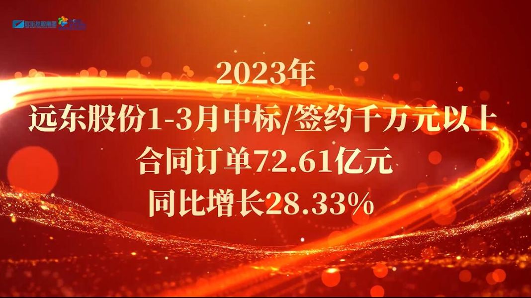 2023年一季度中標/簽約千萬(wàn)元以上訂單72.61億元